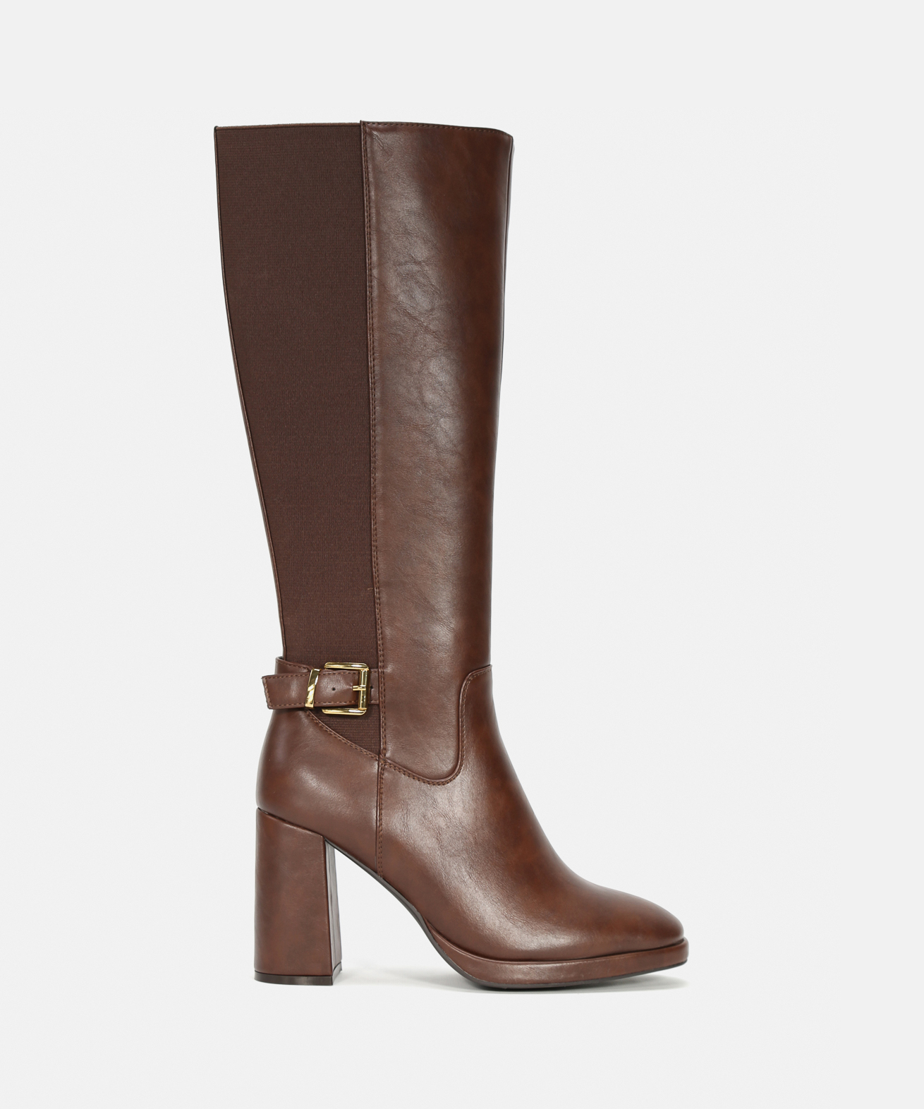 Botas altas tac&oacute;n hebilla image number null